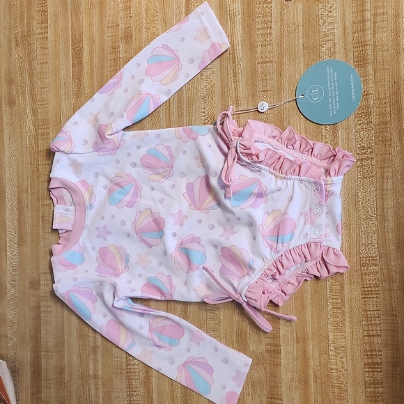 Caden lane one piece bathing suit pink 12-18 month - Picture 1 of 1